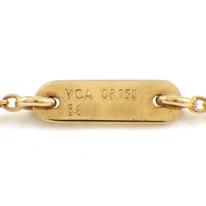 Van Cleef & Arpels Necklace Mini Croix Cross Diamond 18k Yellow Gold — view 5