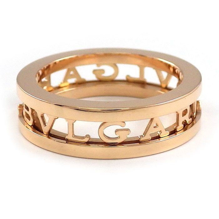 Bvlgari Ring B.zero1 Logo Spiral 18k Pink Gold — view 2