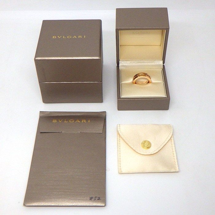 Bvlgari Ring B.zero1 Logo Spiral 18k Pink Gold — view 6