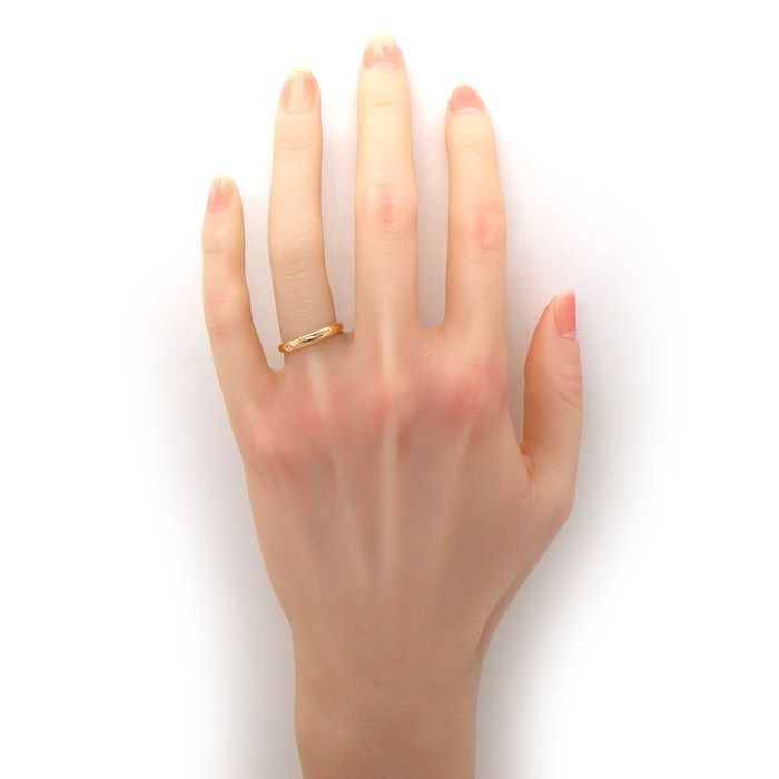 Cartier Ring C de Cartier Wedding Band Engraved Logo Diamond 18k Pink Gold — view 5