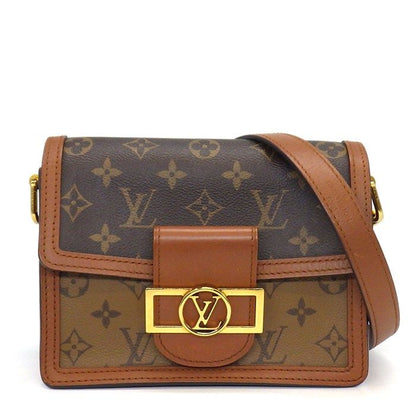 Louis Vuitton Shoulder Bag Dauphine Monogram Reverse Leather