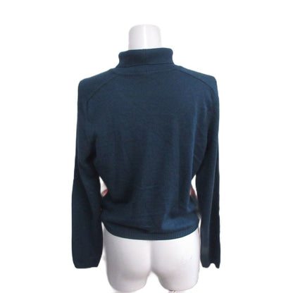 Hermes Knit Sweater Cashmere Silk Twillaine Turtleneck All Over Print Long L — view 2