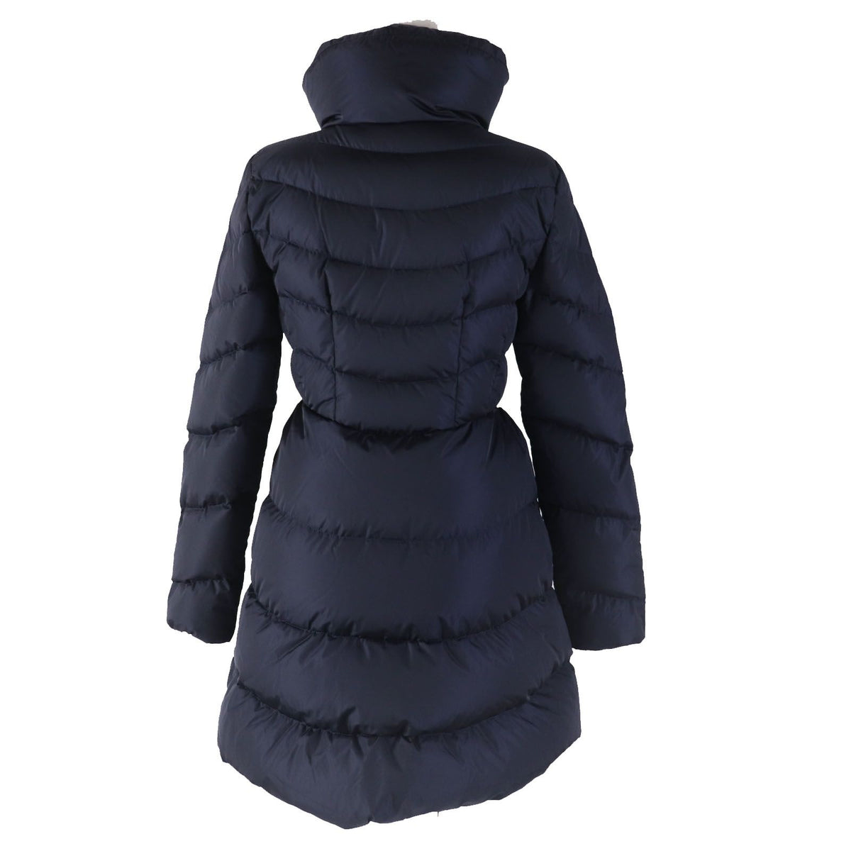 Moncler Mirielon Silhouette with Emblem Down Coat Navy 00 — view 4