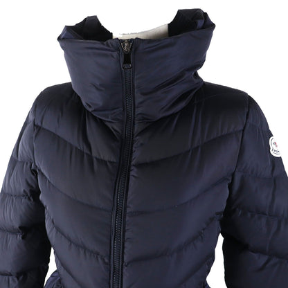 Moncler Mirielon Silhouette with Emblem Down Coat Navy 00 — view 2