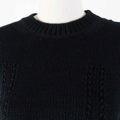 Chanel 22S Rhinestone CC Logo Cropped Length with Button Short Sleeve Knit — view 2