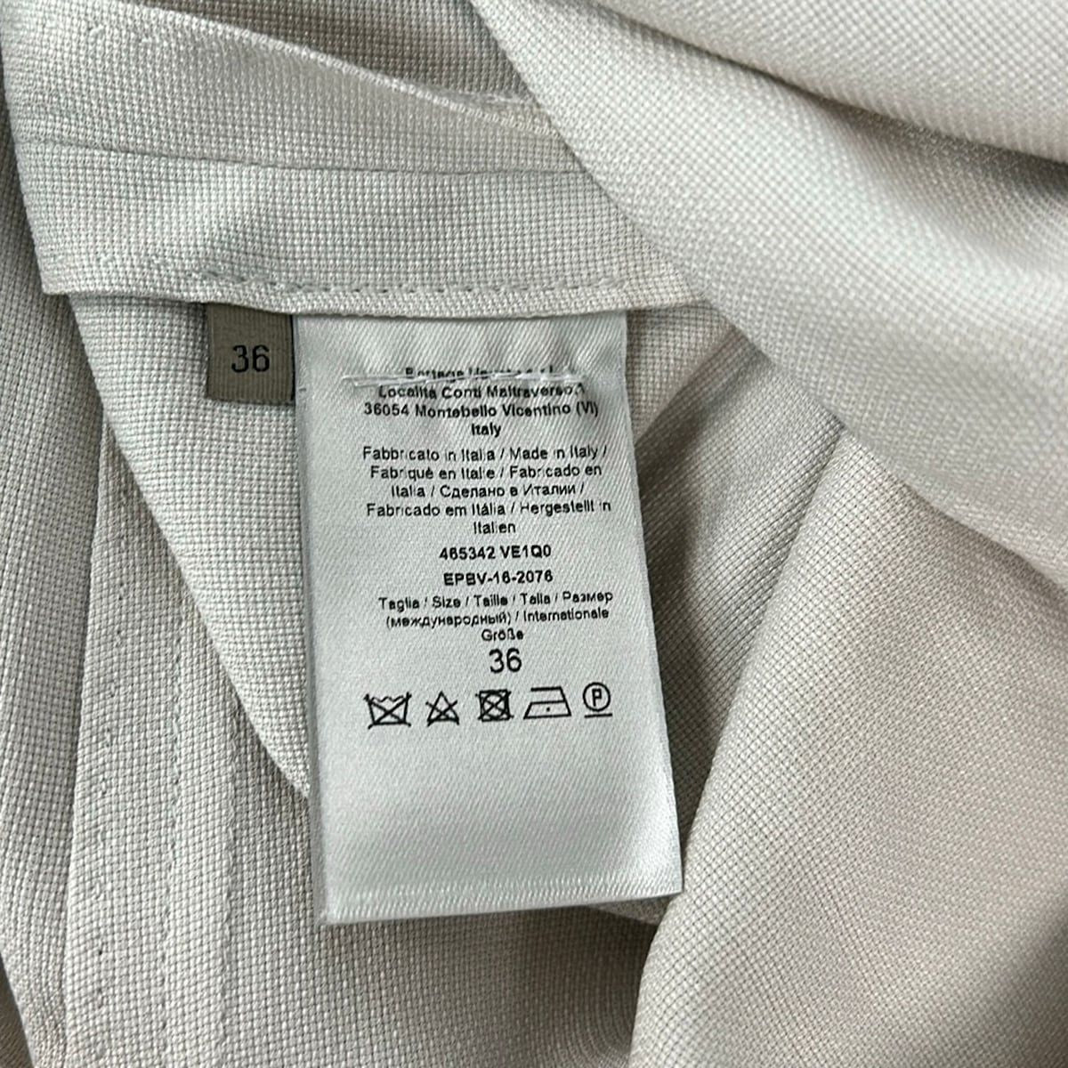 Bottega Veneta Coat S Gray Beige Silk 36 — view 5