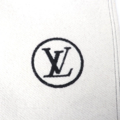 Louis Vuitton Wool Silk Graphic LV Jacquard Paipin Glam Zip UP Poncho Black — view 8