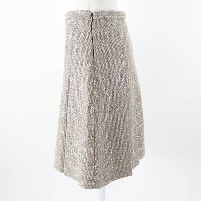 Gucci Full Sequin Pleated Skirt Gold 40 — view 3