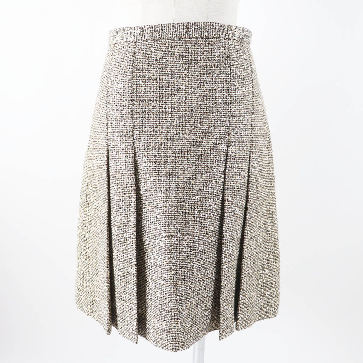 Gucci Full Sequin Pleated Skirt Gold 40 — view 4