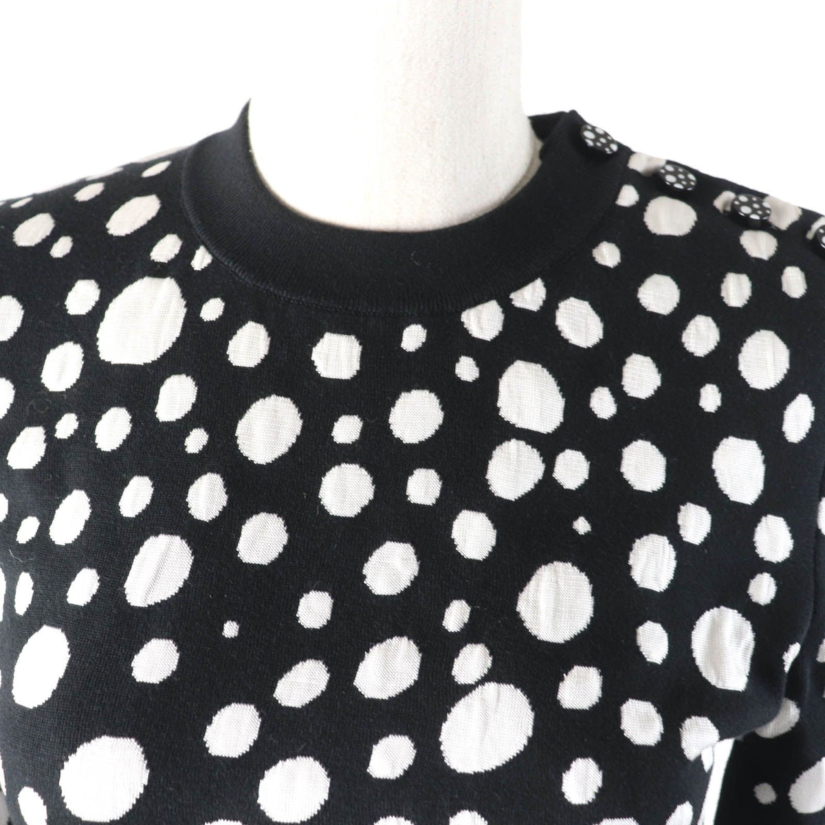 Louis Vuitton x Yayoi Kusama Silk Blend Infinity Dot Cropped Pullover Knit XS — view 4