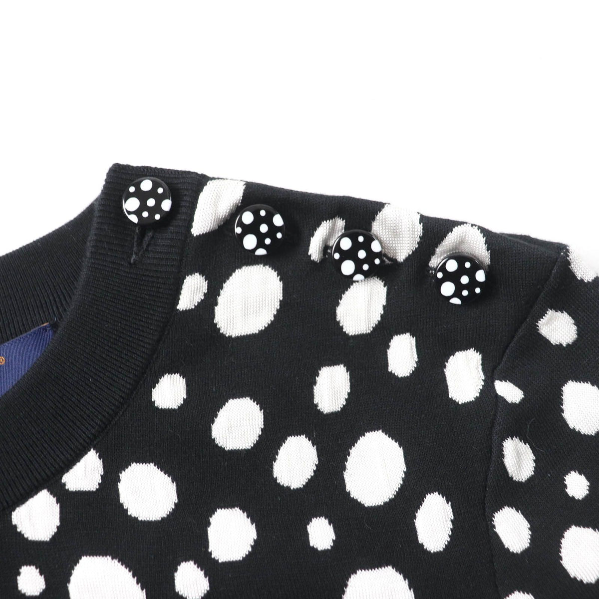 Louis Vuitton x Yayoi Kusama Silk Blend Infinity Dot Cropped Pullover Knit XS — view 5
