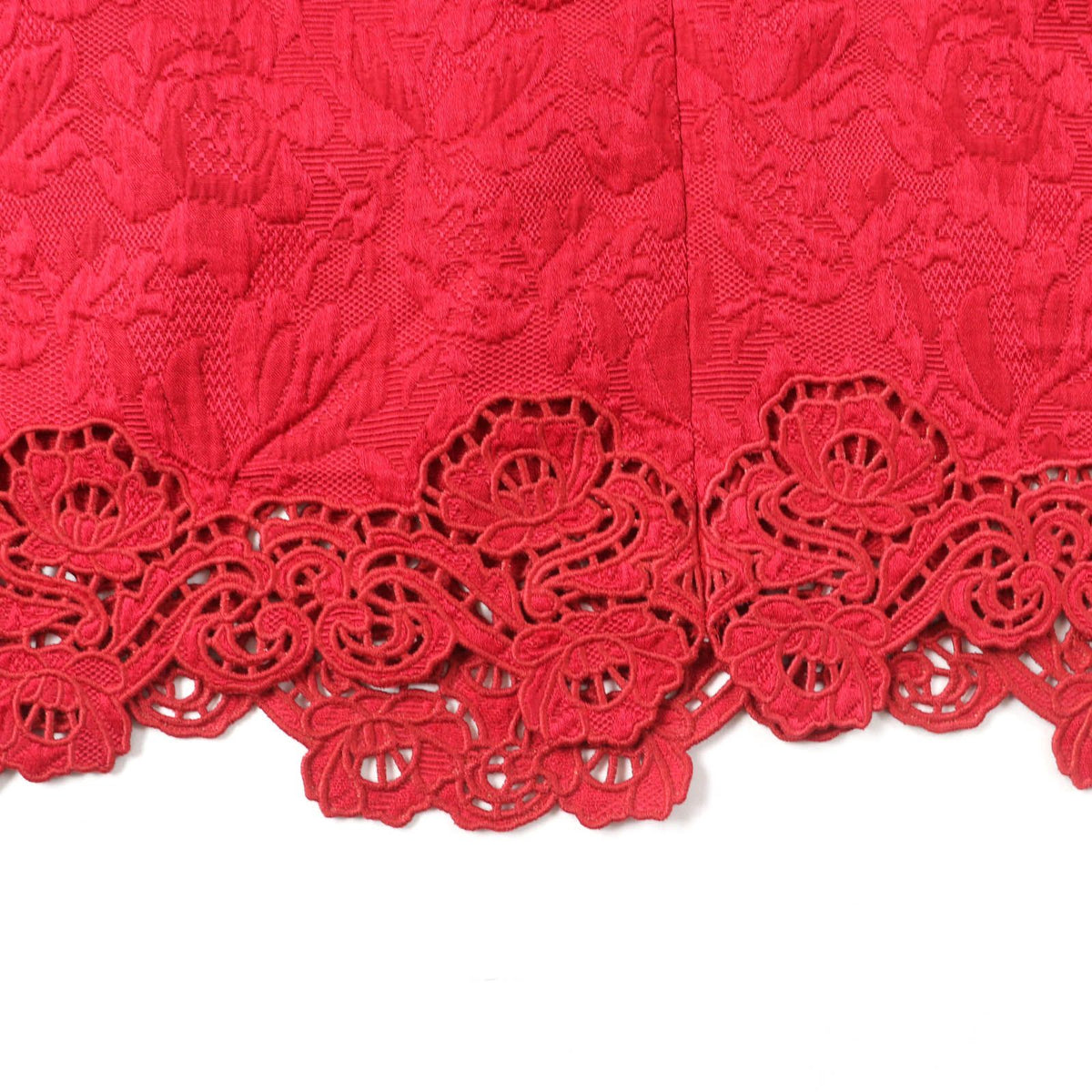 Dolce & Gabbana Silk Blend Floral Pattern All Over Print Embossed Trapezoid — view 6