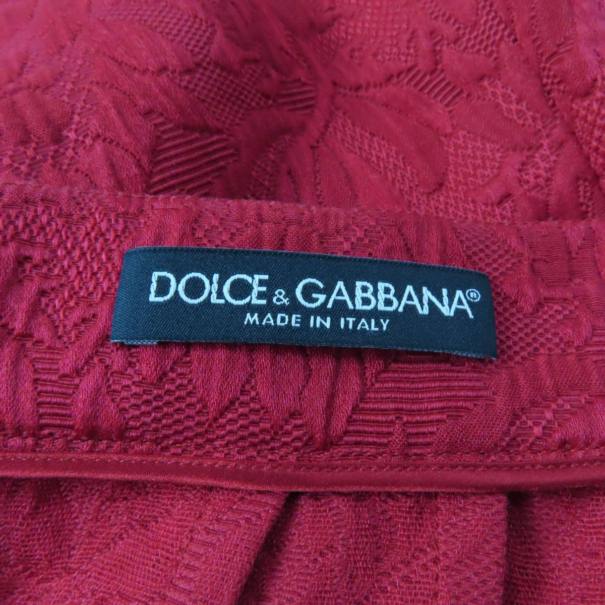 Dolce & Gabbana Silk Blend Floral Pattern All Over Print Embossed Trapezoid — view 7