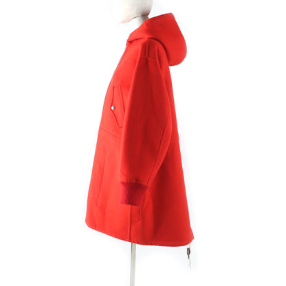 Louis Vuitton Silk Blend Reversible Giant Monogram Leather Hooded Coat 38 — view 6
