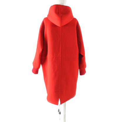 Louis Vuitton Silk Blend Reversible Giant Monogram Leather Hooded Coat 38 — view 7
