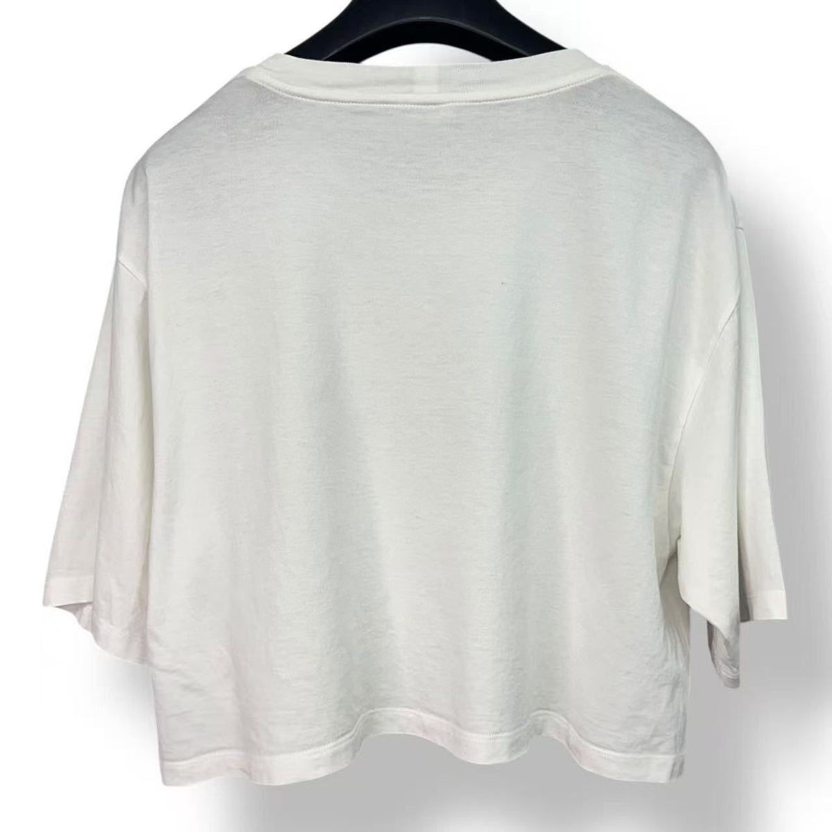 Celine Cropped T-Shirt Logo White — view 3