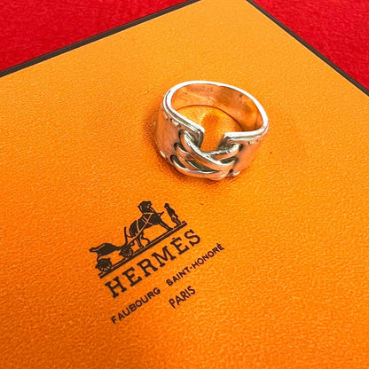 Hermes Vintage Mexico Ring 925 Sterling Silver