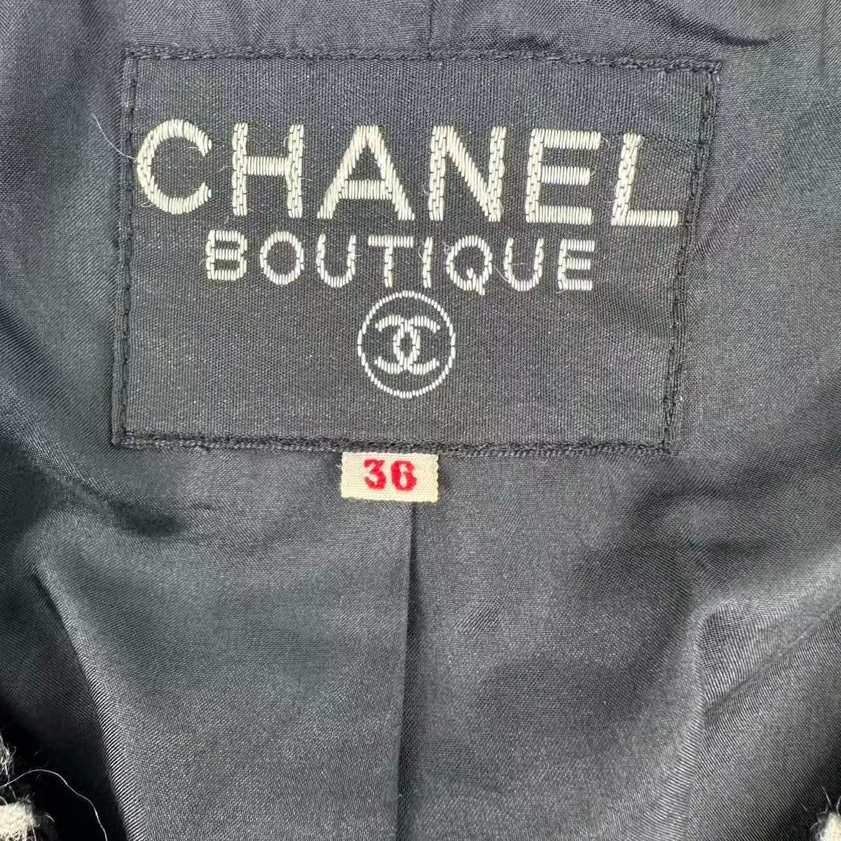 Chanel Suits Set Jacket Skirt Black White — view 5