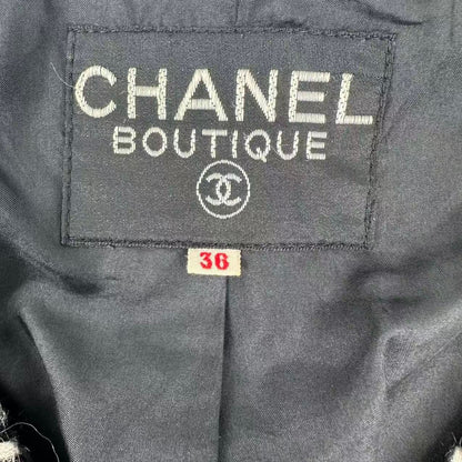 Chanel Suits Set Jacket Skirt Black White — view 5