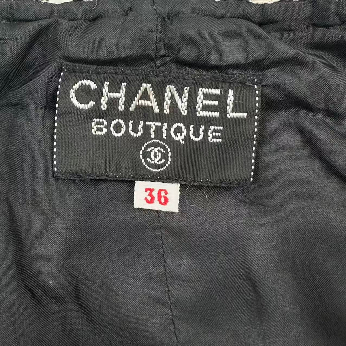 Chanel Suits Set Jacket Skirt Black White — view 6