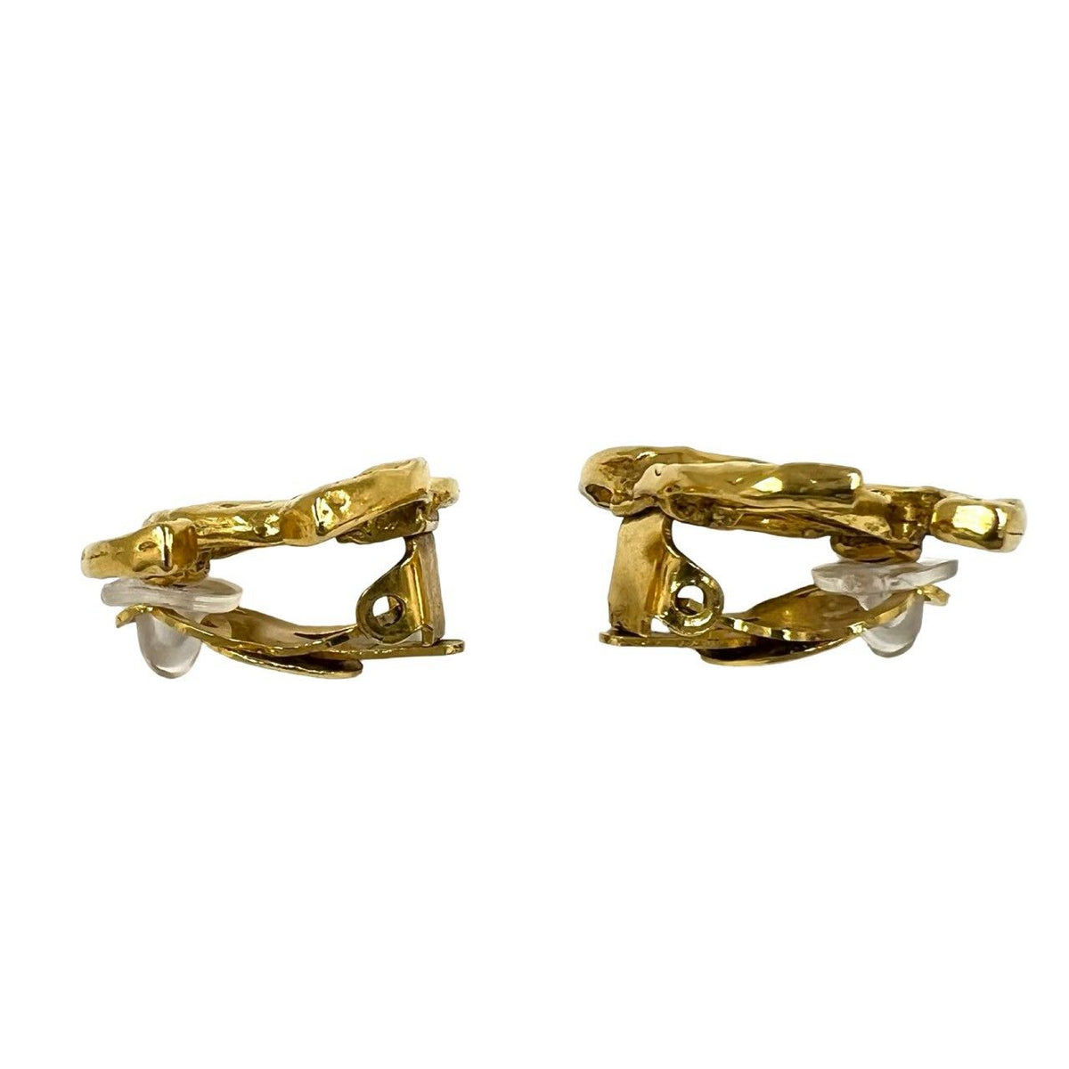 Chanel Vintage CC Logo Earrings Ear Cuff Gold — view 5
