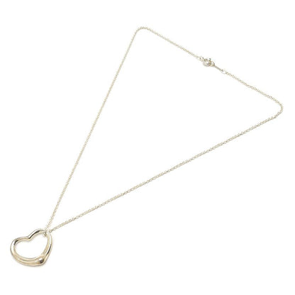 Tiffany & Co Open Heart Necklace 925 Sterling Silver Elsa Peretti — view 2