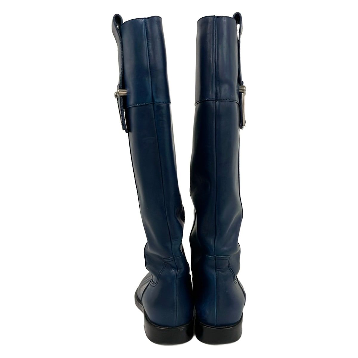 Loewe Long Boots Navy Leather — view 3