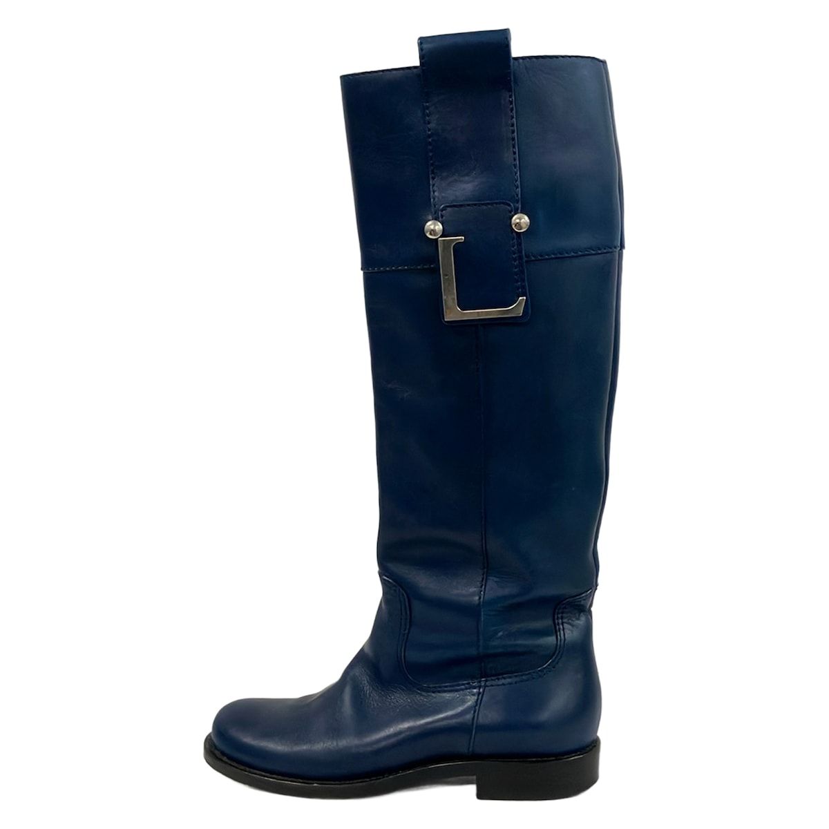 Loewe Long Boots Navy Leather