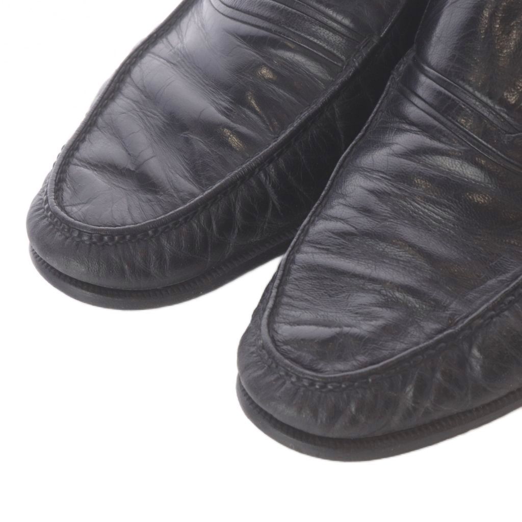 Dior Monsieur Loafers Shoes Logo Leather Black — view 3