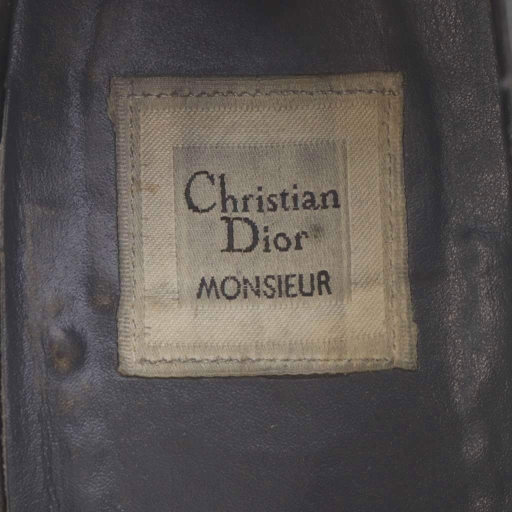 Dior Monsieur Loafers Shoes Logo Leather Black — view 7