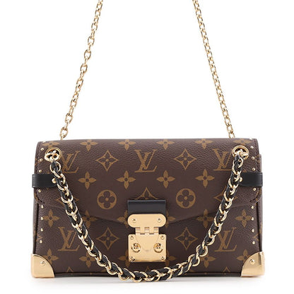 Louis Vuitton Chain Shoulder Bag Monogram Trunky 2-Way Black