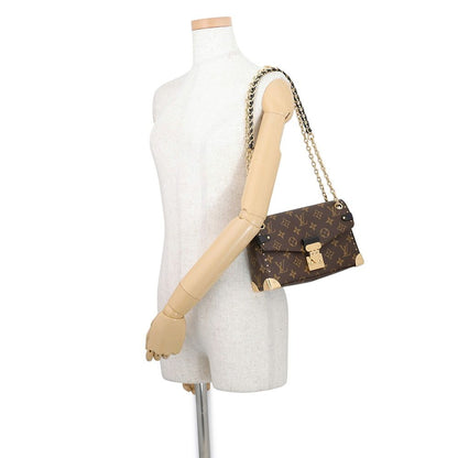 Louis Vuitton Chain Shoulder Bag Monogram Trunky 2-Way Black — view 4