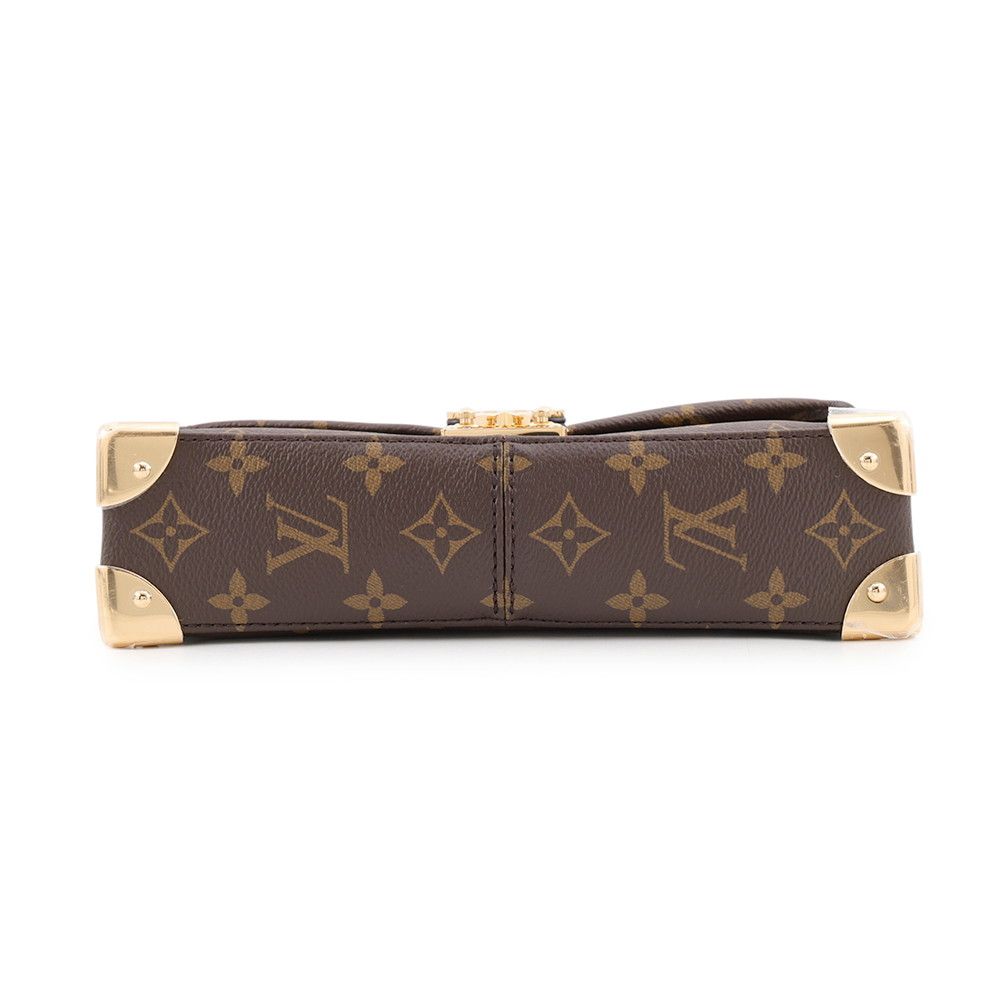 Louis Vuitton Chain Shoulder Bag Monogram Trunky 2-Way Black — view 3