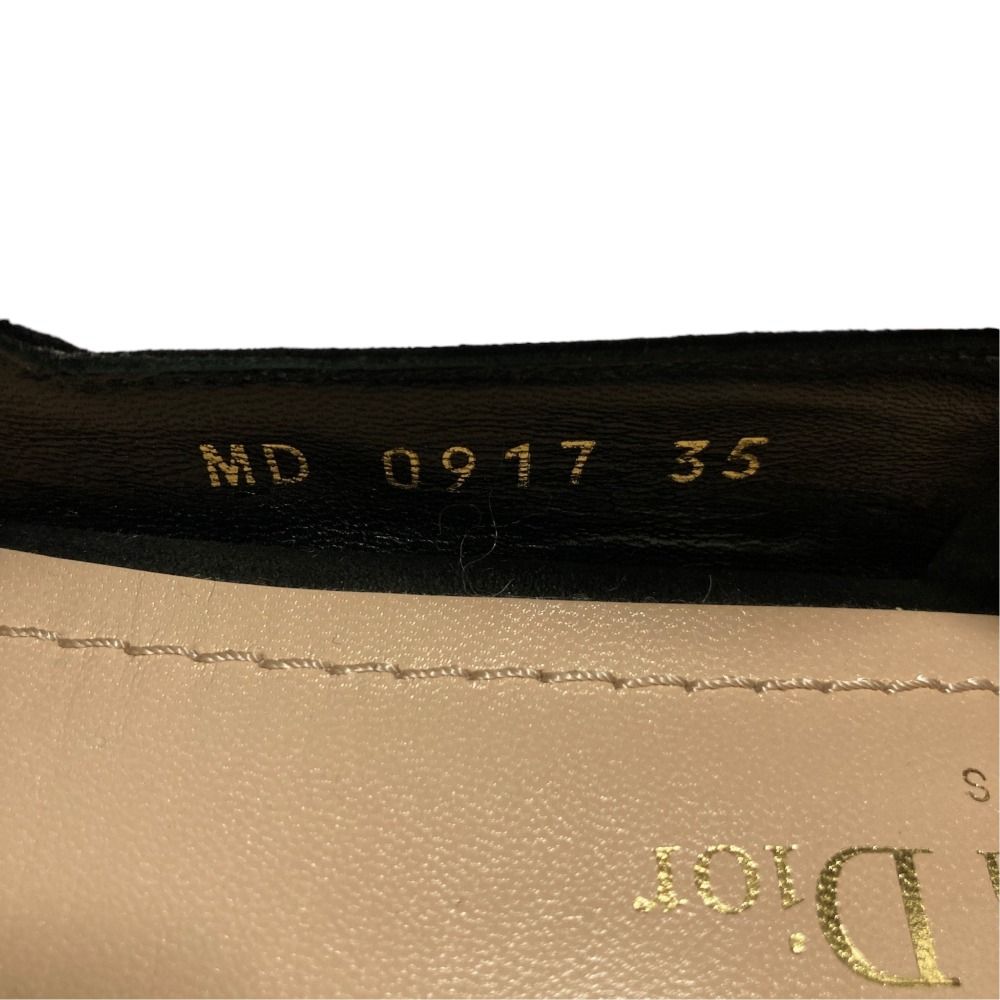 Dior Suede Backstrap Pointed Toe Pumps Black Spring Summer Fall Winter Heels — view 8