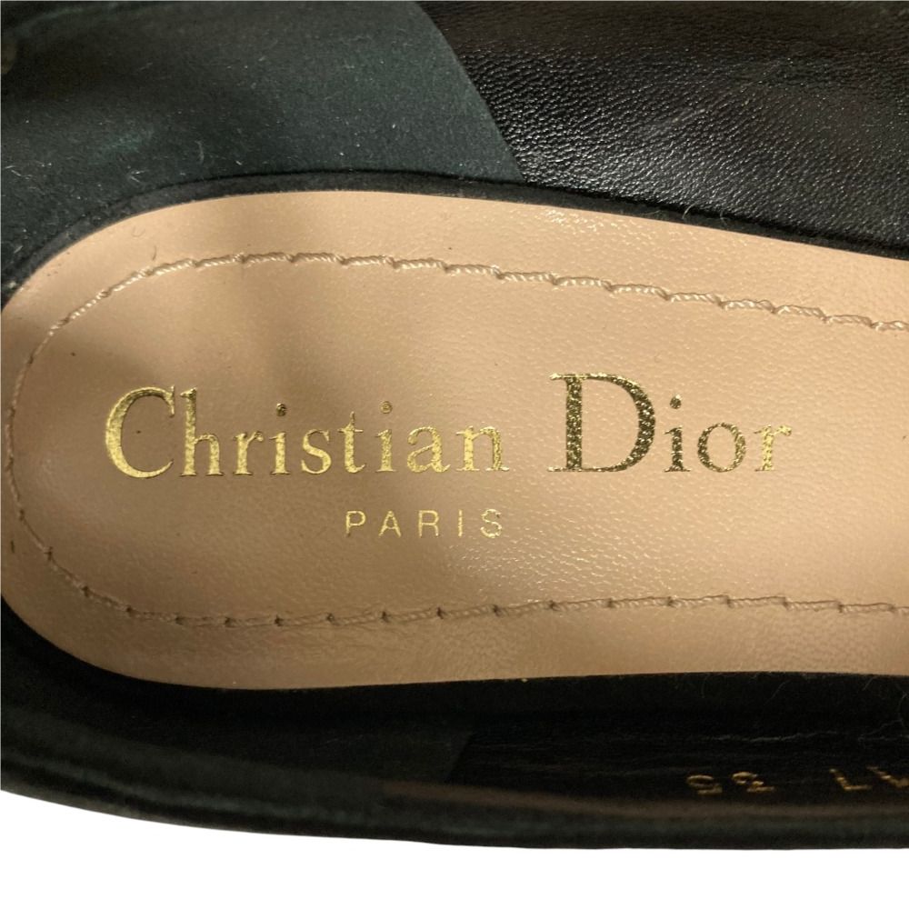 Dior Suede Backstrap Pointed Toe Pumps Black Spring Summer Fall Winter Heels — view 6