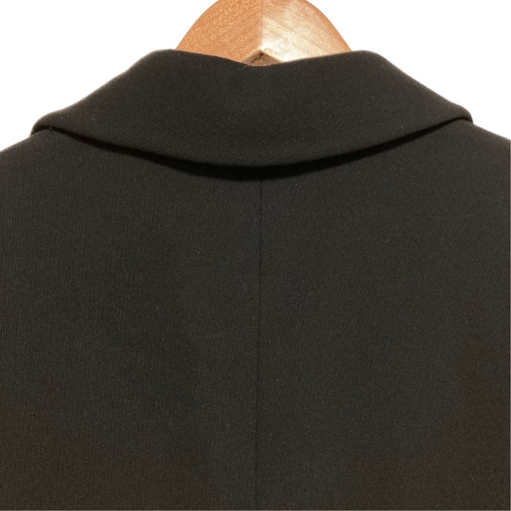 Versace Gianni Vintage Long Soutien Collar Coat Black Fall Winter 40 — view 4