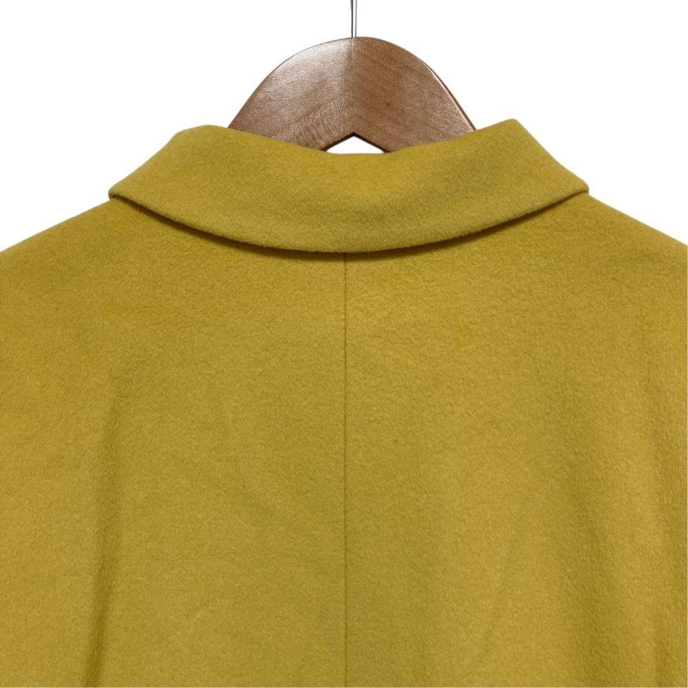 Versace Gianni Vintage Medusa Button Long Coat Yellow Autumn Winter — view 5
