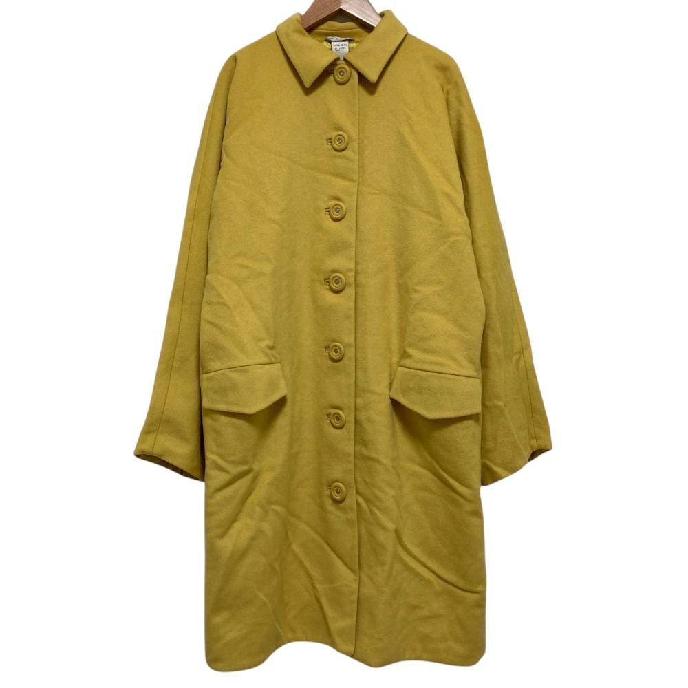 Versace Gianni Vintage Medusa Button Long Coat Yellow Autumn Winter
