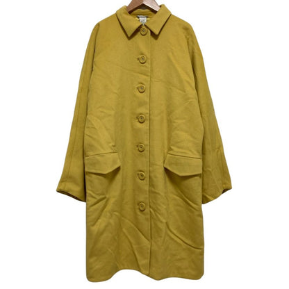 Versace Gianni Vintage Medusa Button Long Coat Yellow Autumn Winter