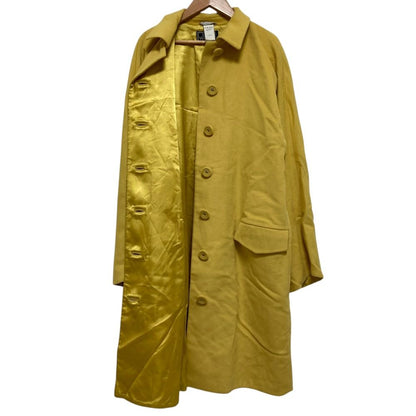Versace Gianni Vintage Medusa Button Long Coat Yellow Autumn Winter — view 6