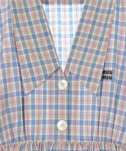Miu Miu Dress Blue — view 4