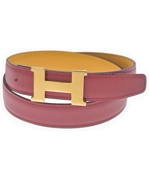 Hermes Constance Belt Red