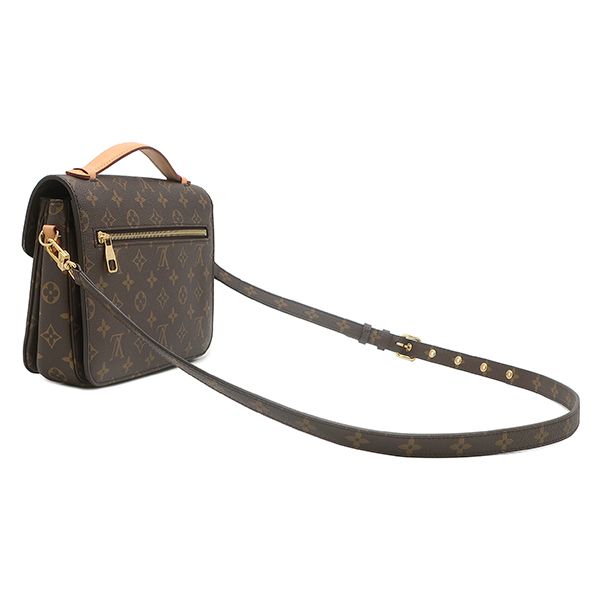 Louis Vuitton 2-Way Bag Pochette Metis MM Monogram Canvas Gold Brown Shoulder — view 2