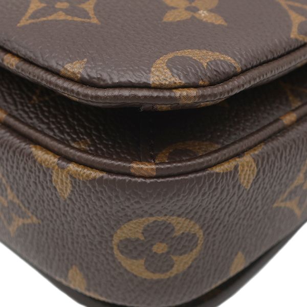 Louis Vuitton 2-Way Bag Pochette Metis MM Monogram Canvas Gold Brown Shoulder — view 4