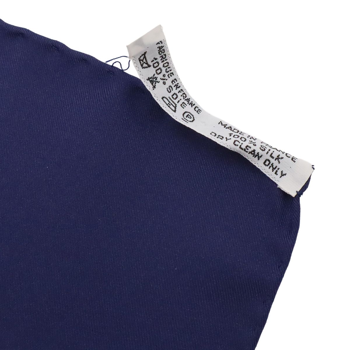 Hermes Carre 90 Scarf Large Concerto Silk 100% Navy Blue Multicolor — view 6