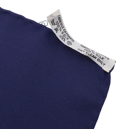 Hermes Carre 90 Scarf Large Concerto Silk 100% Navy Blue Multicolor — view 6