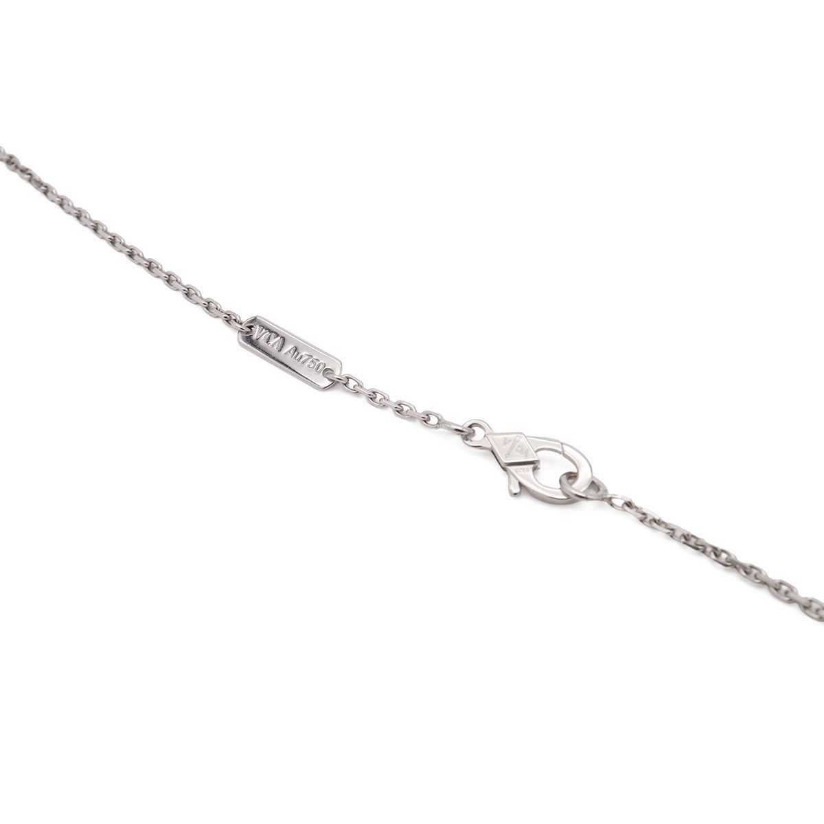 Van Cleef & Arpels Perlee Clover Pendant 18k White Gold Diamond — view 5