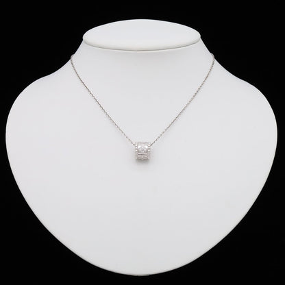 Van Cleef & Arpels Perlee Clover Pendant 18k White Gold Diamond — view 7