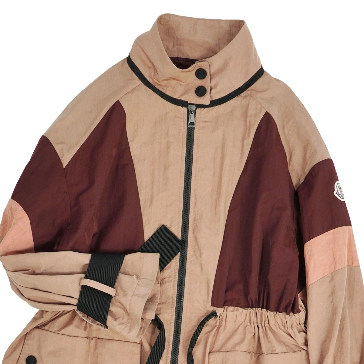 Moncler Coat Long Zinzoline Zip-up Nylon Brown 0 — view 2