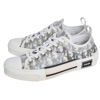 Dior Sneakers B23 Low Cut Trotter Oblique Shoes Canvas Rubber White Homme — view 2